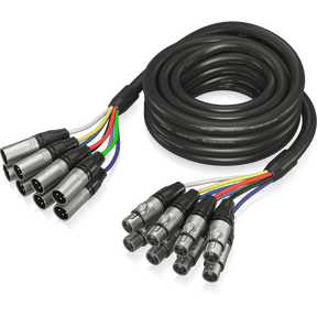 Behringer GMX-500 Gold Performance 5 m (16.4 ft) 8-Way Multicore Cable with XLR Connectors - MusicMajlis