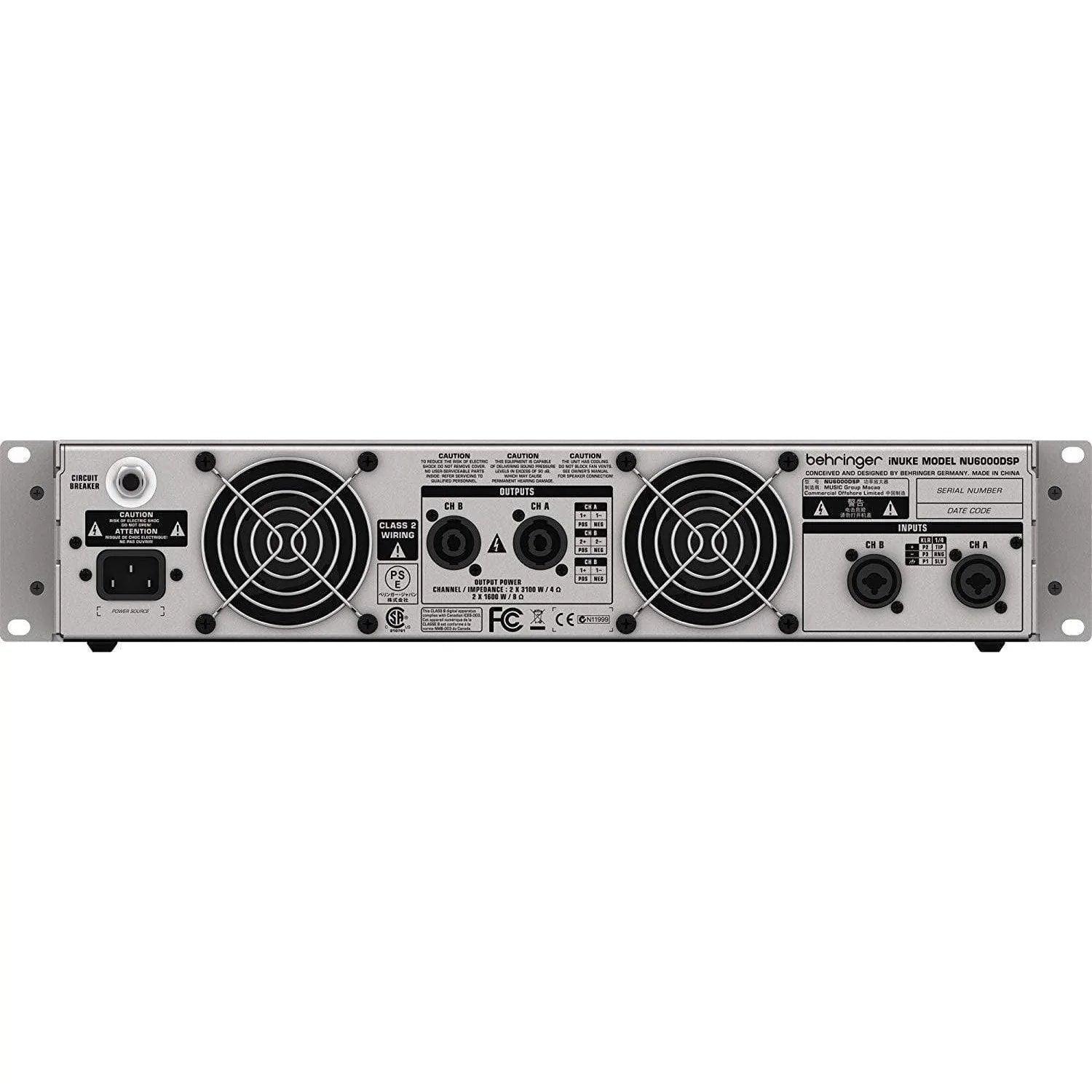 Behringer INUKE NU6000DSP Powered Amplifier w/DSP - MusicMajlis