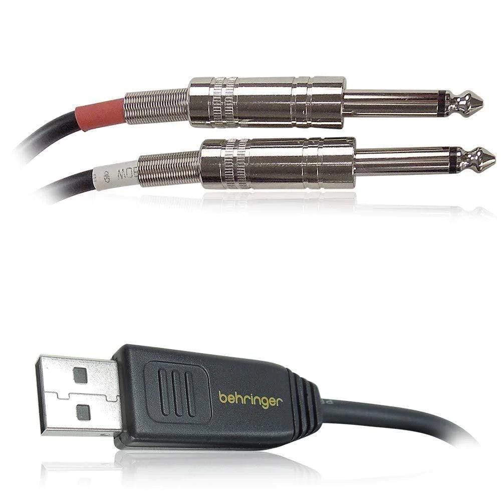 Behringer LINE2USB Stereo 1/4" Line In to USB Interface Cable - MusicMajlis