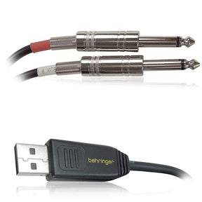 Behringer LINE2USB Stereo 1/4" Line In to USB Interface Cable - MusicMajlis