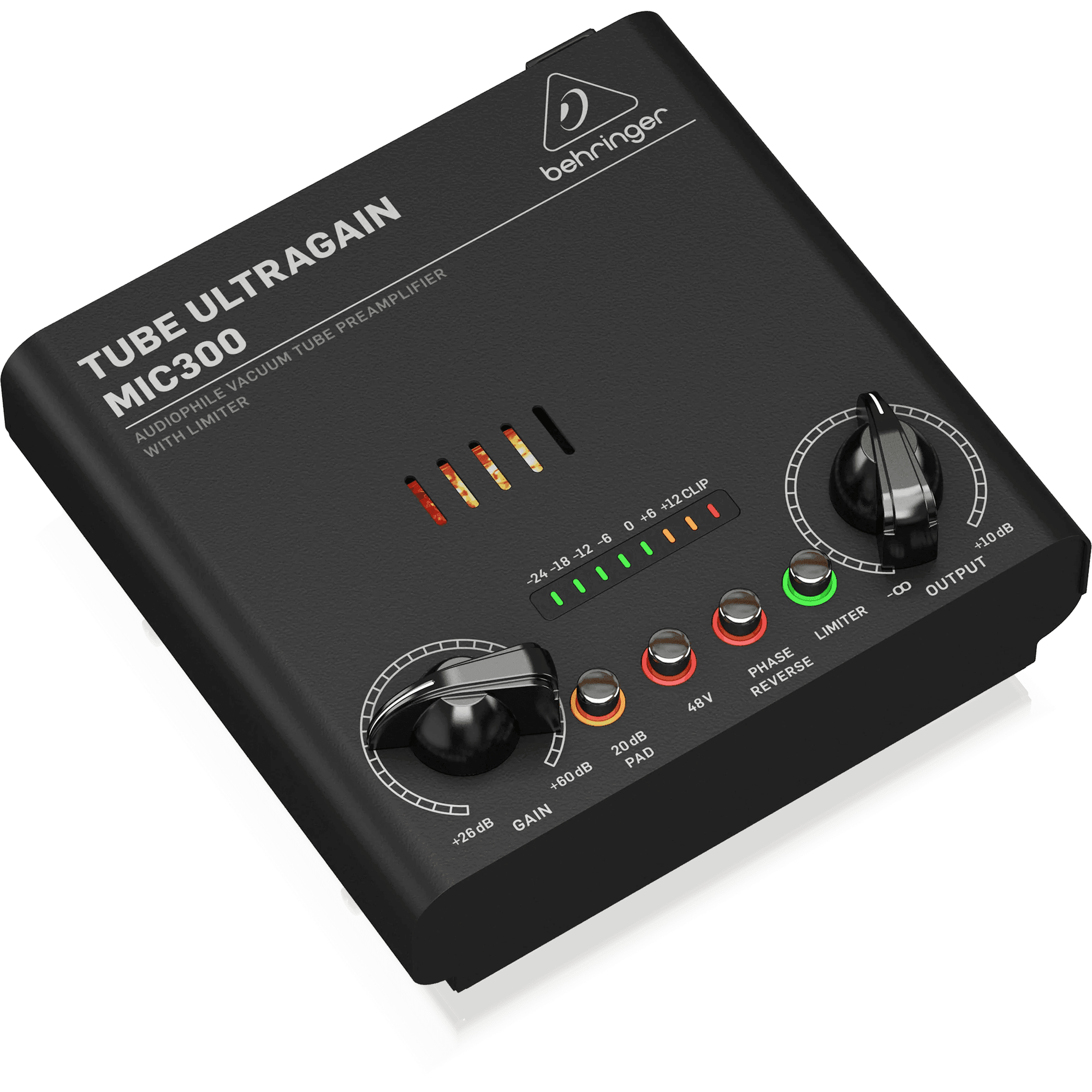 Behringer MIC300 Audiophile Vacuum Tube Preamplifier with Limiter - MusicMajlis