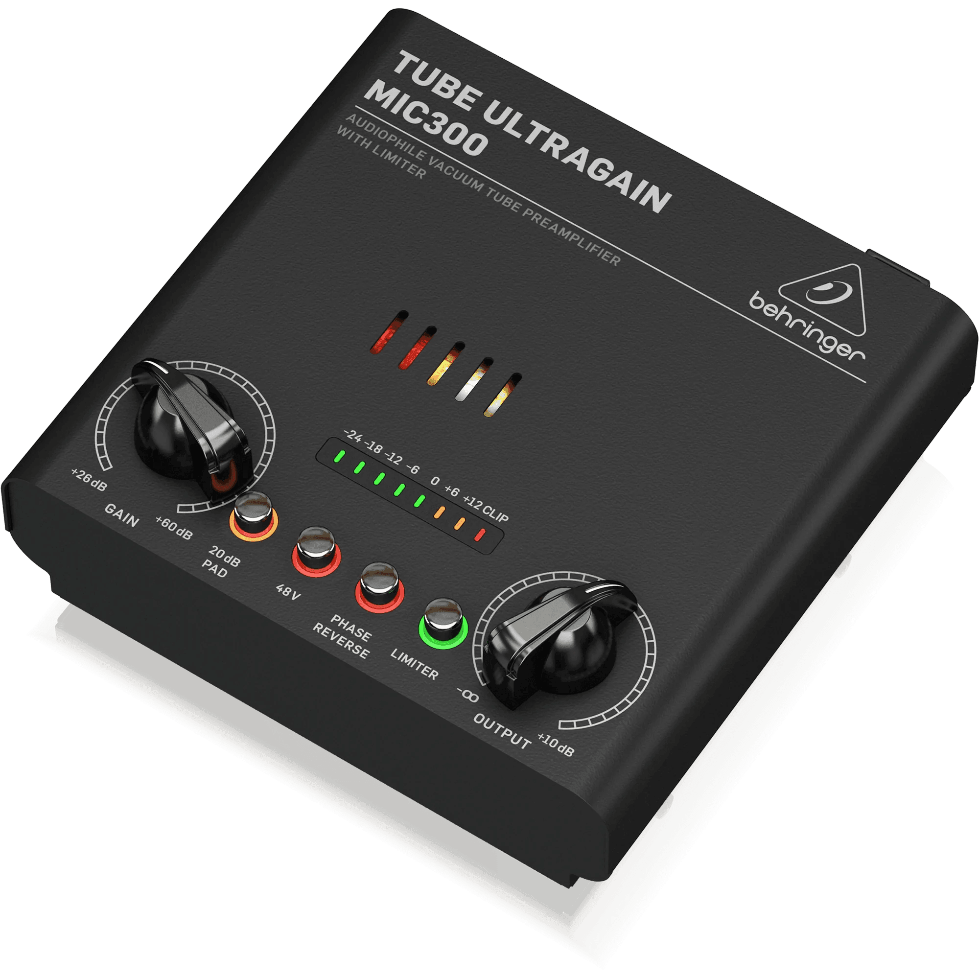 Behringer MIC300 Audiophile Vacuum Tube Preamplifier with Limiter - MusicMajlis