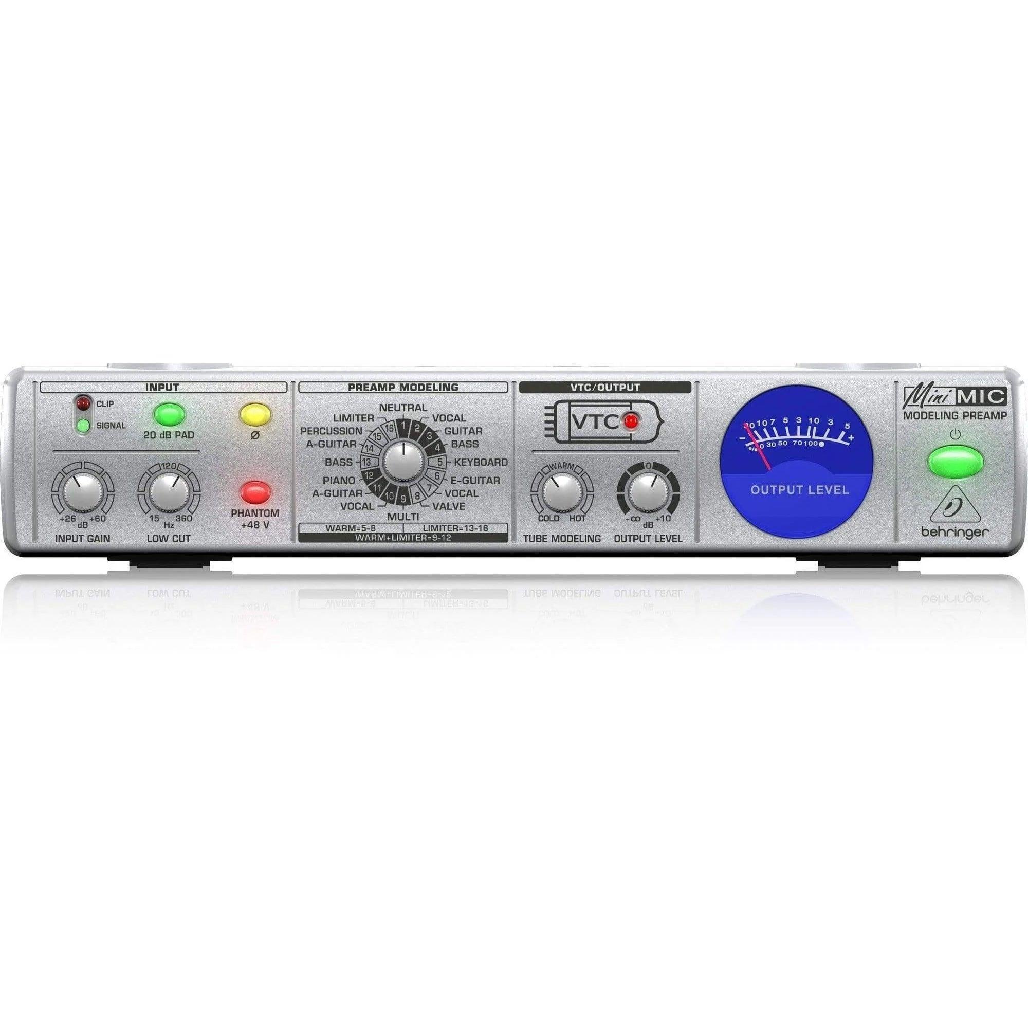 Behringer MIC800 Microphone Modeling Preamp 16Presets/LowCutFilter - MusicMajlis