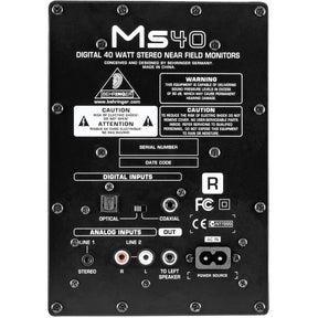Behringer MS40 Pair Digital Monitor Speakers - MusicMajlis