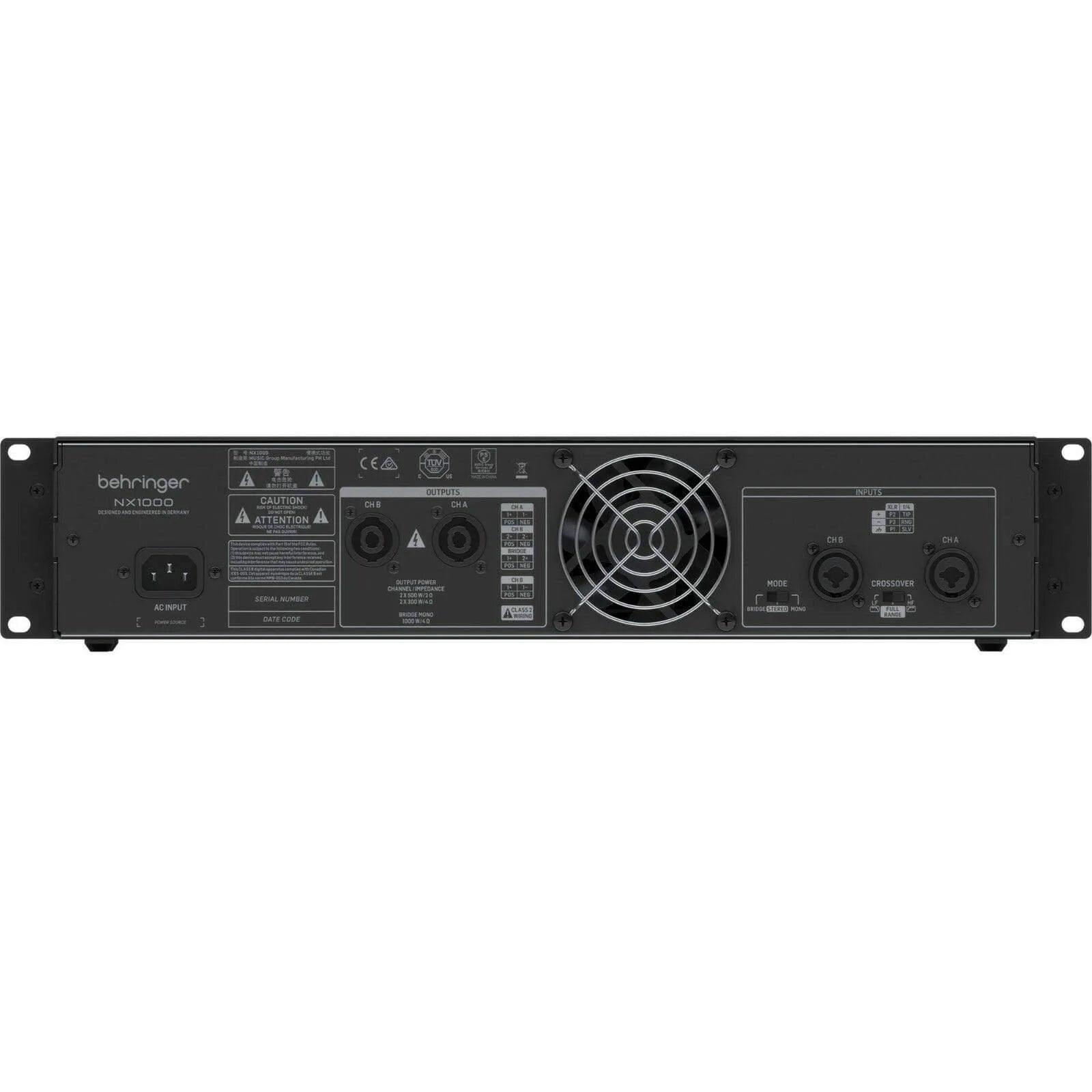 Behringer NX1000 Power Amplifier - MusicMajlis