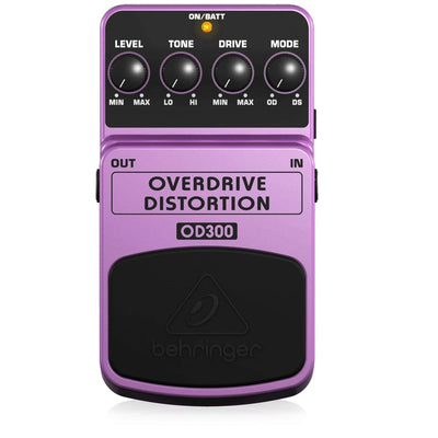 Behringer OD300 Overdrive/Distortion Guitar Effects Pedal - MusicMajlis