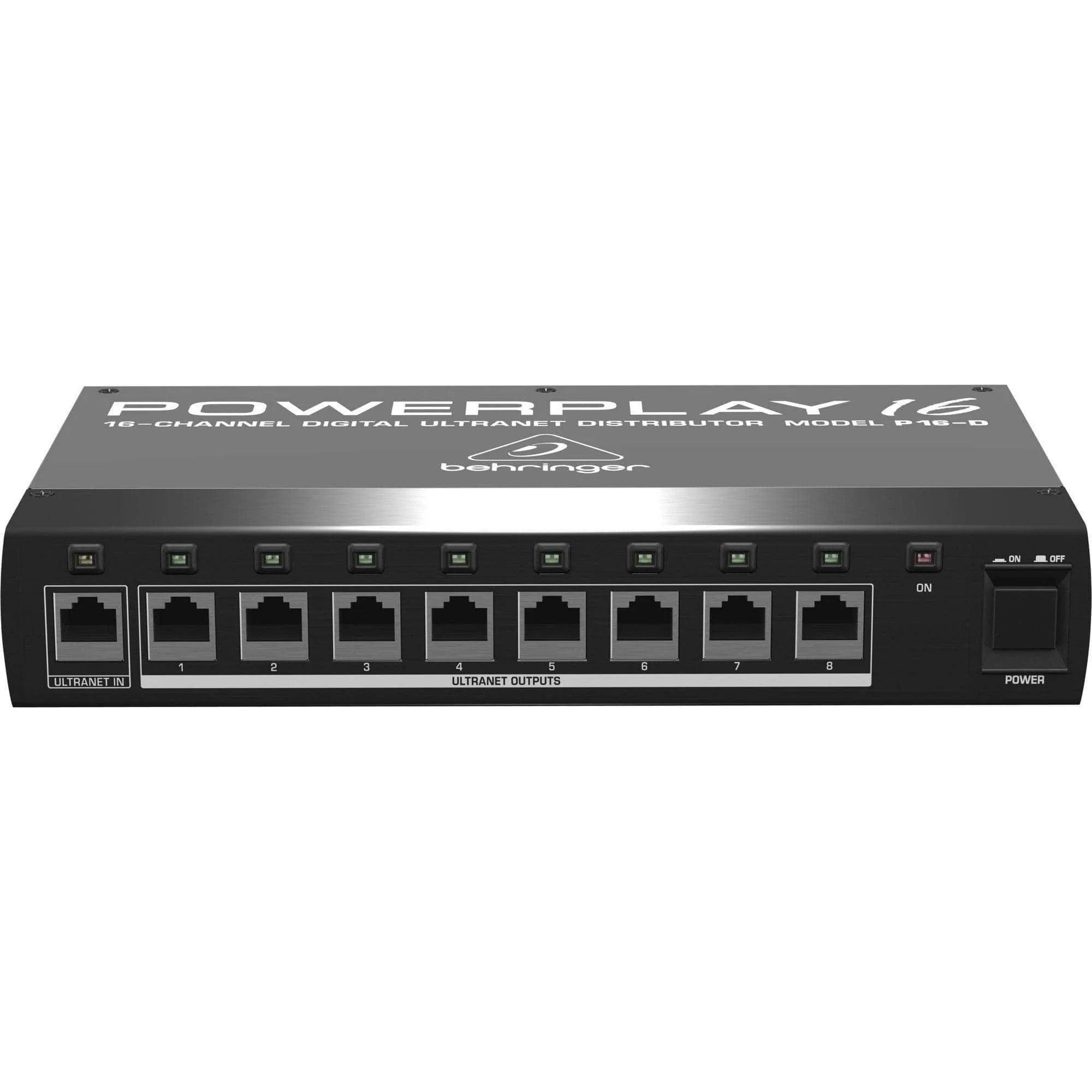 Behringer Powerplay P16-D Distribution Module - 16-Channel Digital ...