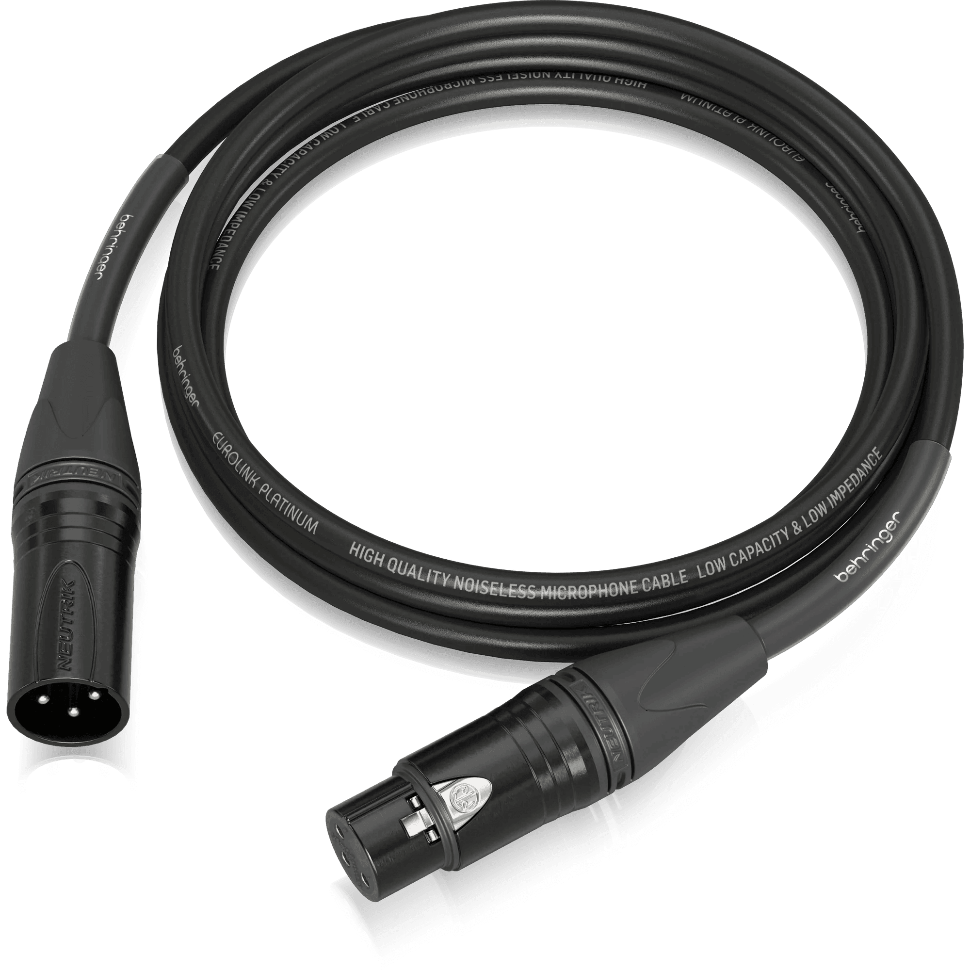 Behringer PMC-300 Platinum Performance 3 m (10 ft) Microphone Cable with XLR Connectors - MusicMajlis