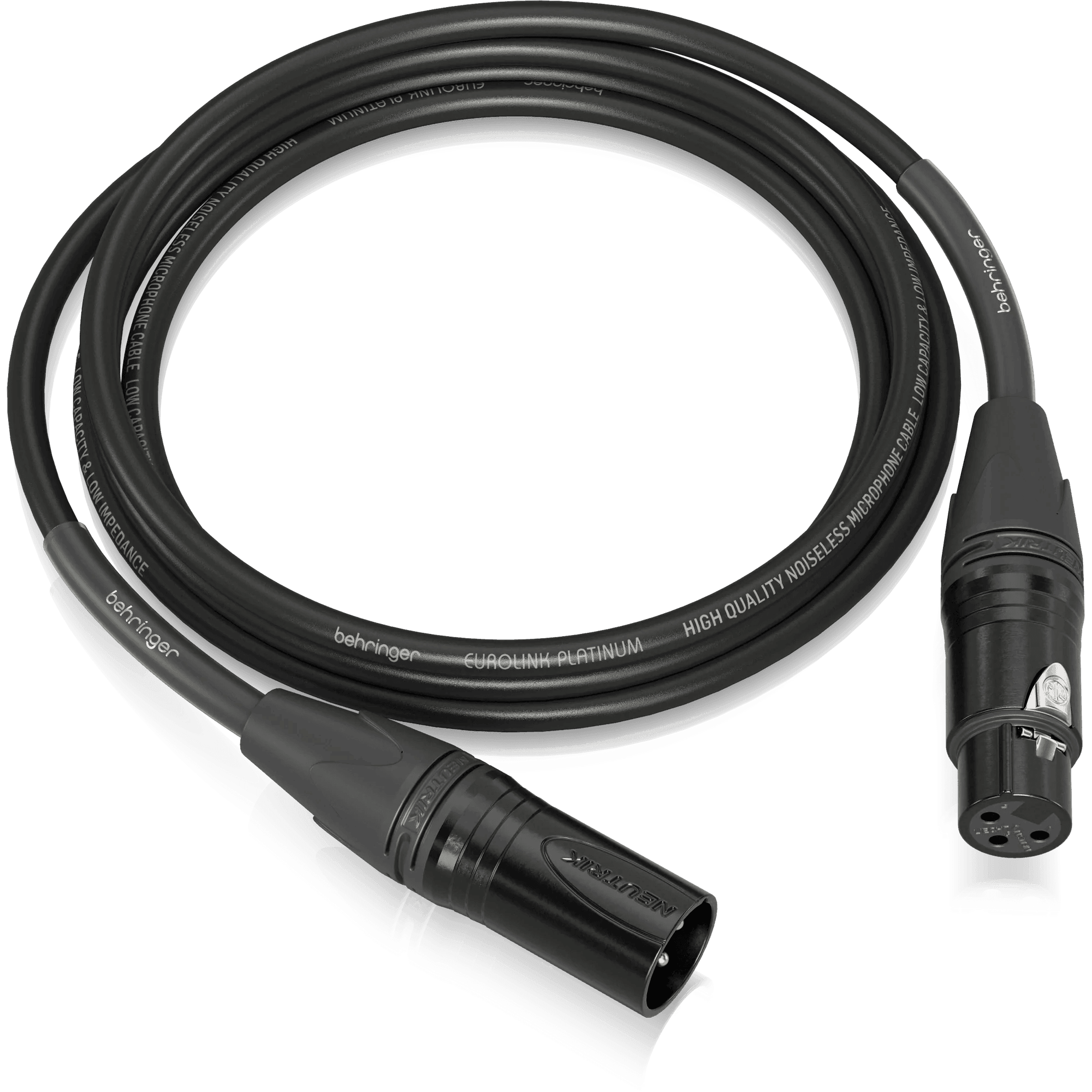 Behringer PMC-300 Platinum Performance 3 m (10 ft) Microphone Cable with XLR Connectors - MusicMajlis