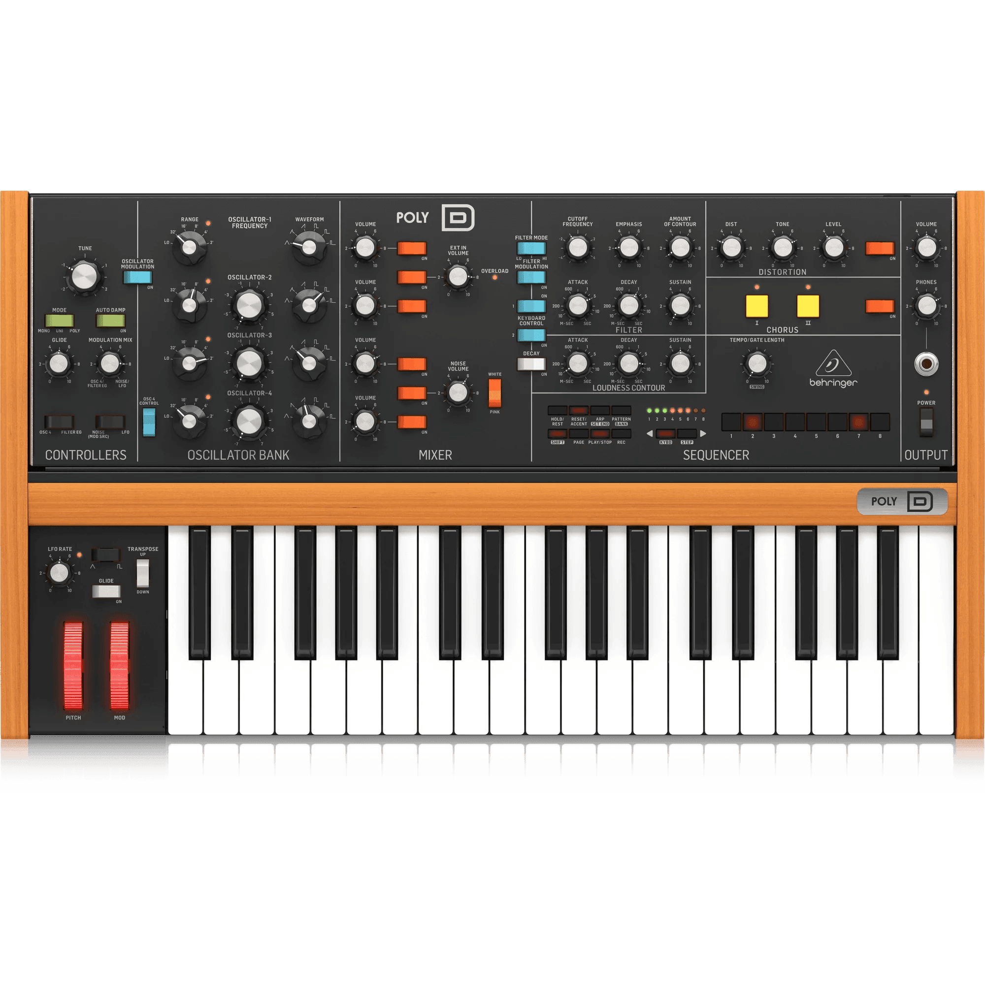 Behringer POLYD Analog 4 Voice Polyphonic Synthesizer - MusicMajlis