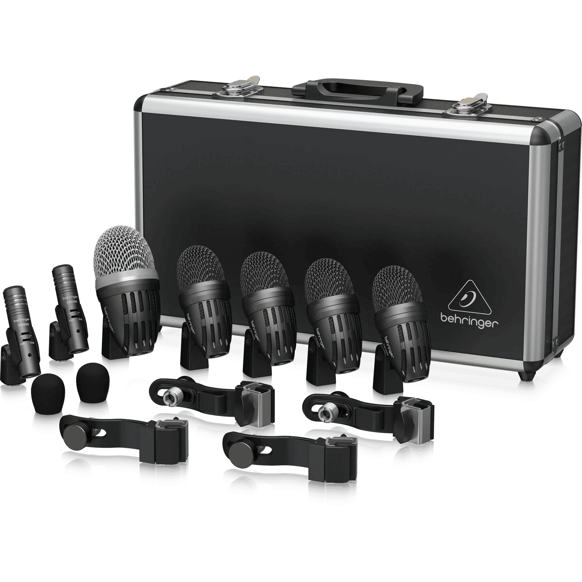 Behringer Premium 7-Piece Drum Microphone Set for Studio and Live Applications - MusicMajlis
