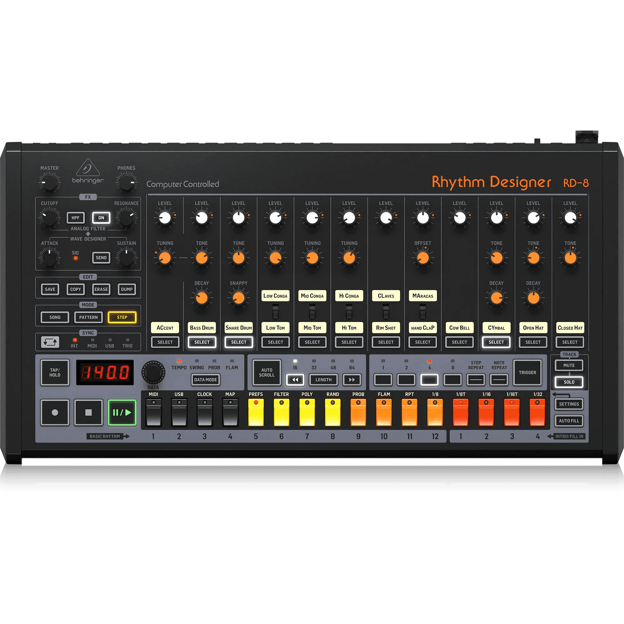 Behringer RD-8 MKII Classic Analog Drum Machine - MusicMajlis