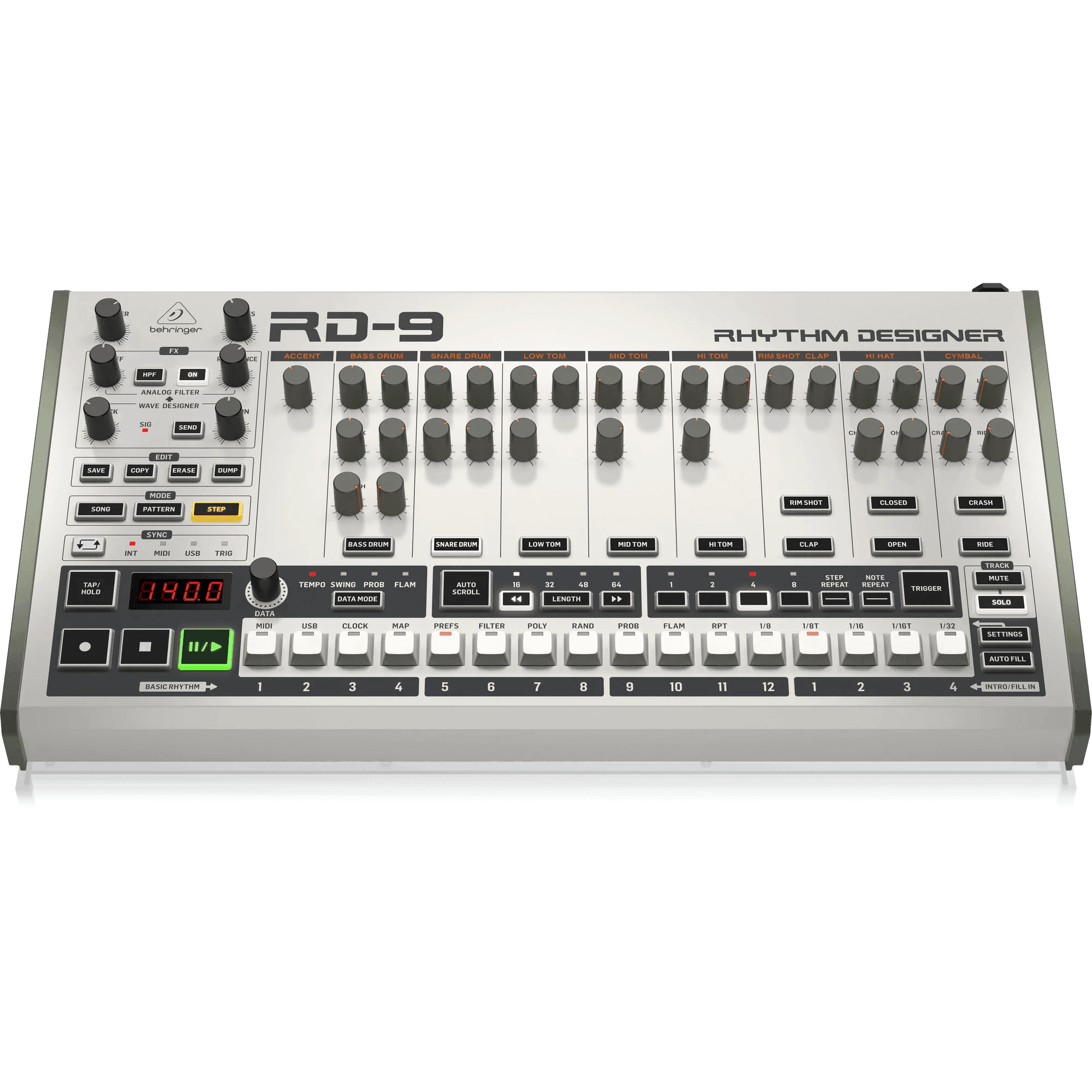 Behringer RD-9 Classic Analog Drum Machine - MusicMajlis