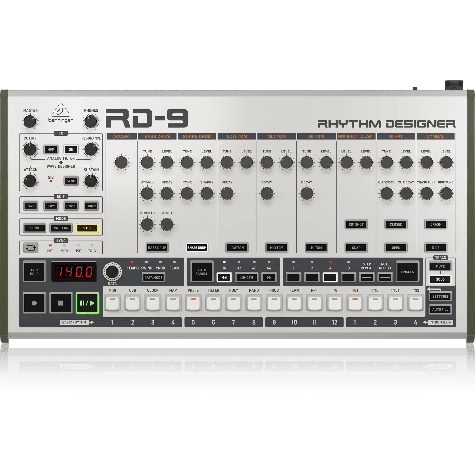 Behringer RD-9 Classic Analog Drum Machine - MusicMajlis