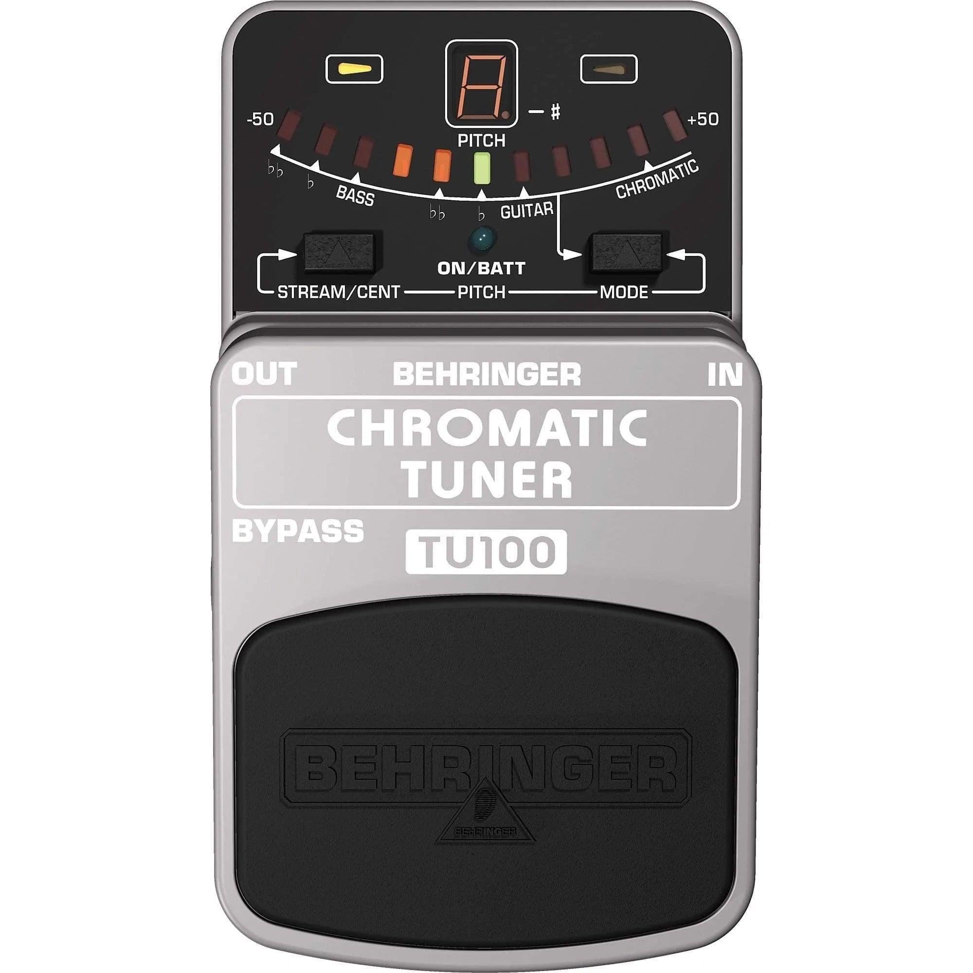 Behringer TU100 Guitar Effects Pedal Tuner w/ 7 different Modes - MusicMajlis