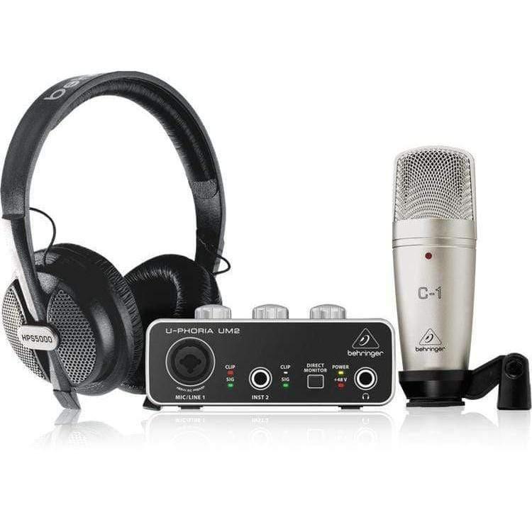 Behringer U-Phoria Studio Recording/Podcasting Bundle - MusicMajlis