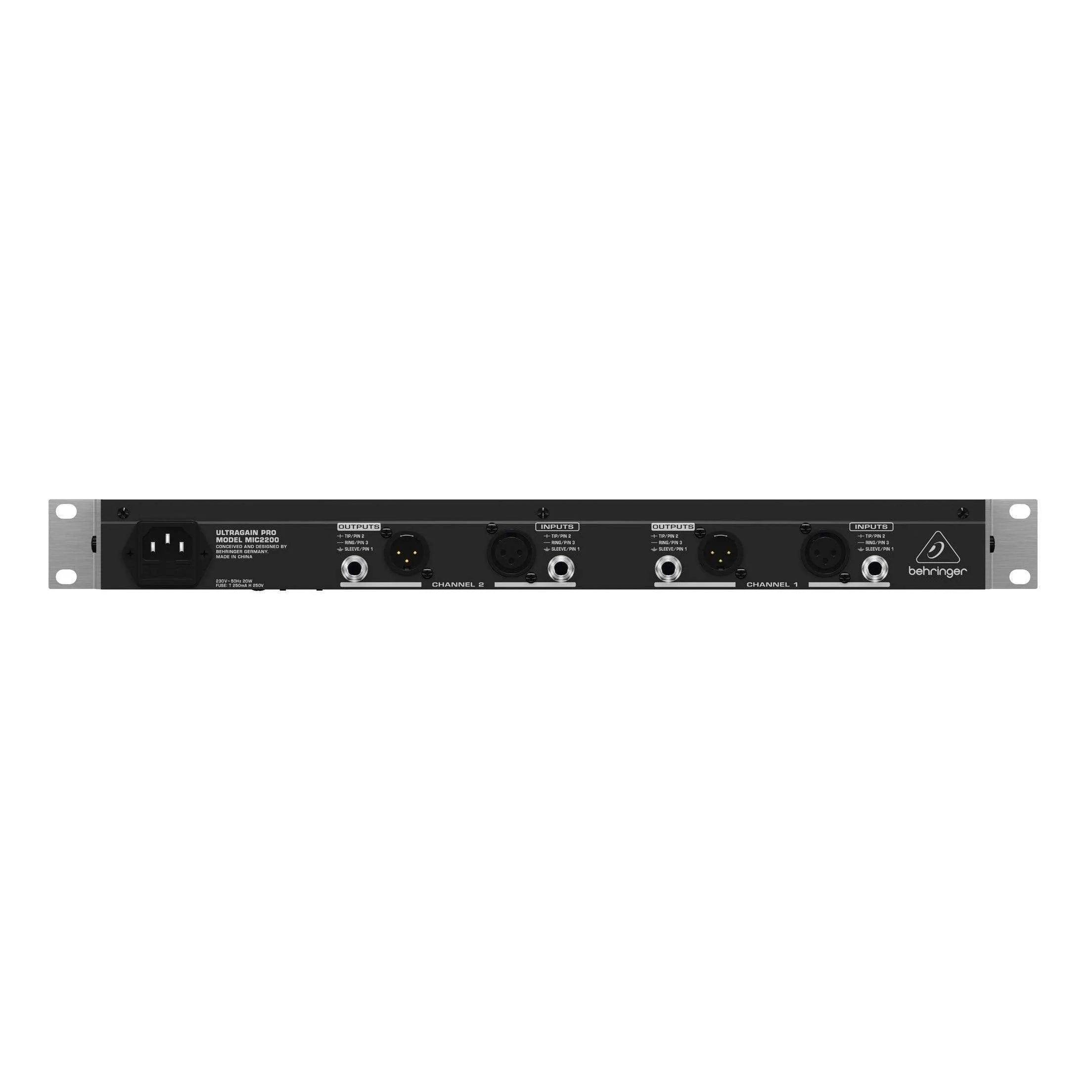 Behringer Ultragain Pro MIC2200 Vacuum Tube Mic/Line Preamplifier - MusicMajlis