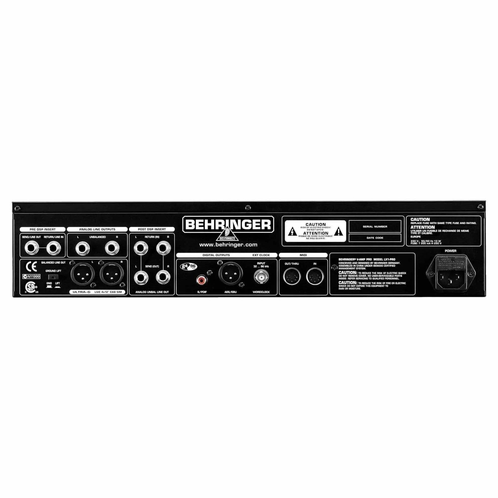 Behringer V-AMP Pro Guitar Amp Modeler and FX Processor - MusicMajlis
