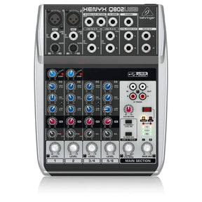 Behringer Xenyx Q802USB Analog Mixer - MusicMajlis