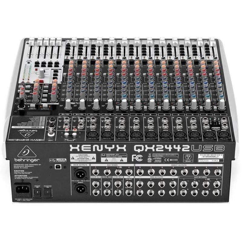 Behringer Xenyx QX2442USB Premium 24-Input 4/2-Bus Mixer with XENYX Mi