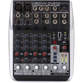 Behringer Xenyx QX602MP3 6-Input 2-Bus Analog Mixer - MusicMajlis
