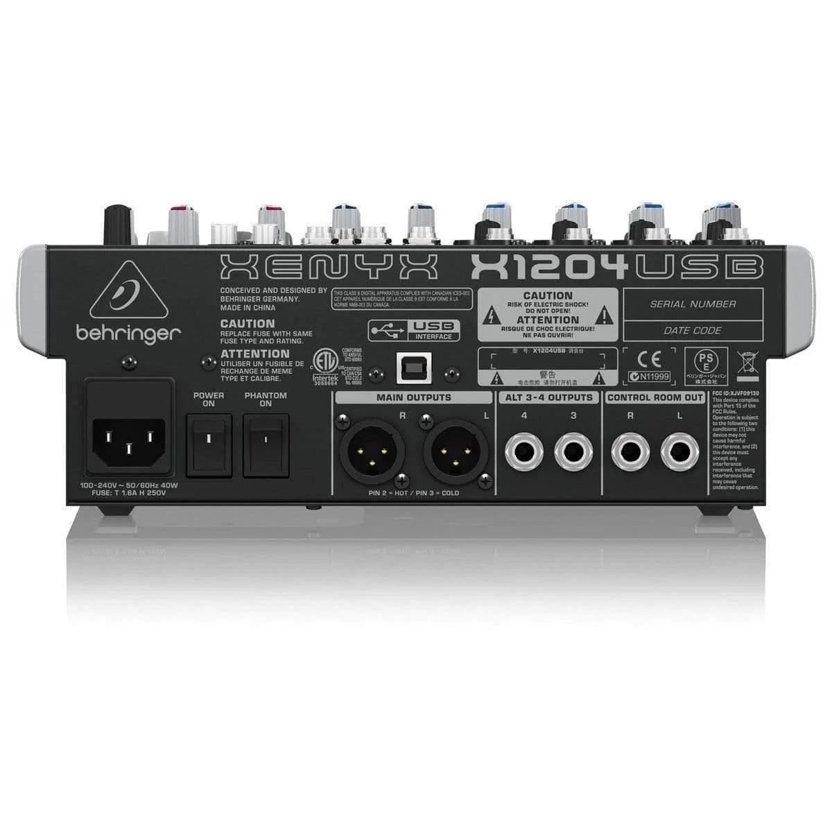 Behringer Xenyx X1204USB Analog Mixer - MusicMajlis