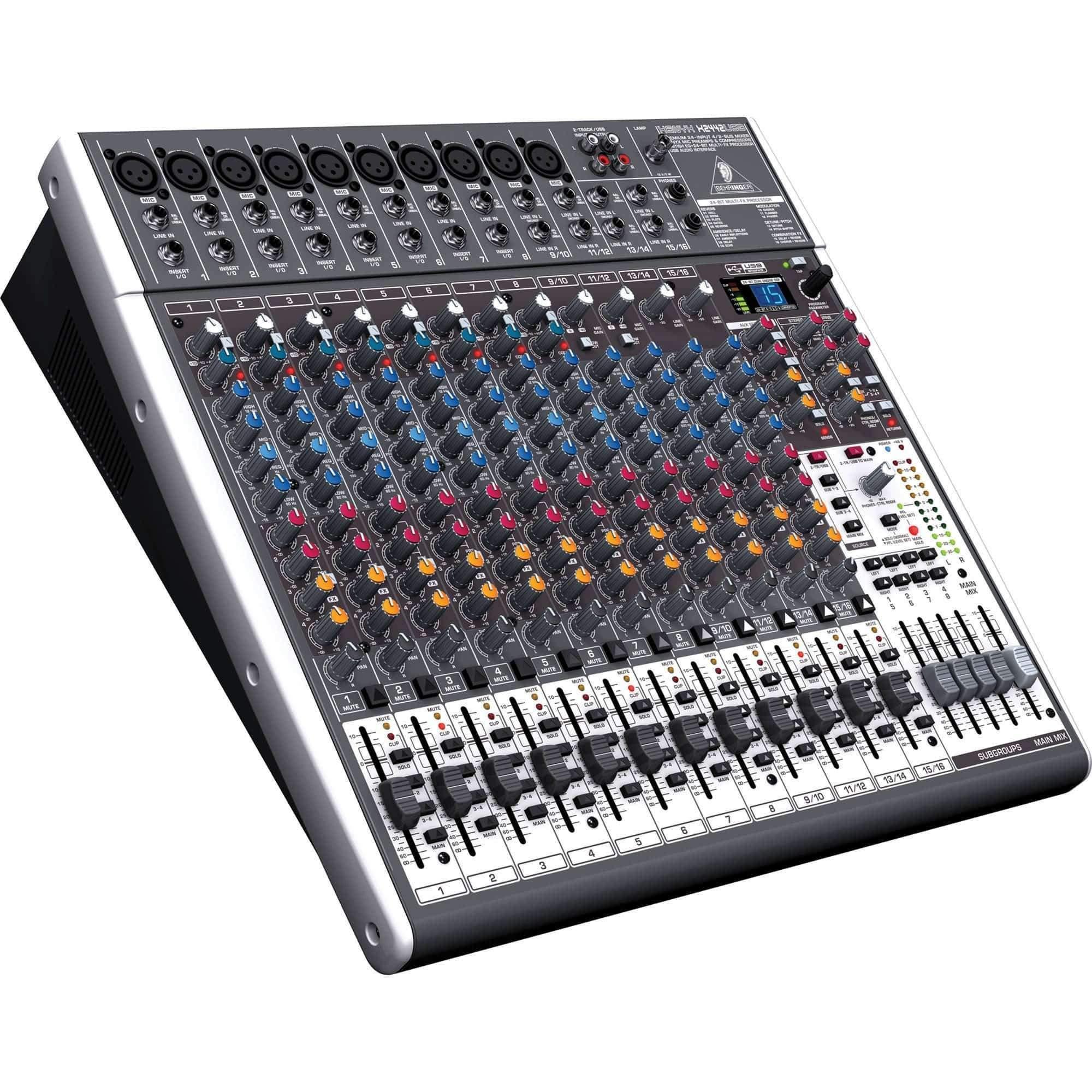 Behringer Xenyx X2442USB Premium 24-Input 4/2-Bus Mixer with XENYX Mic