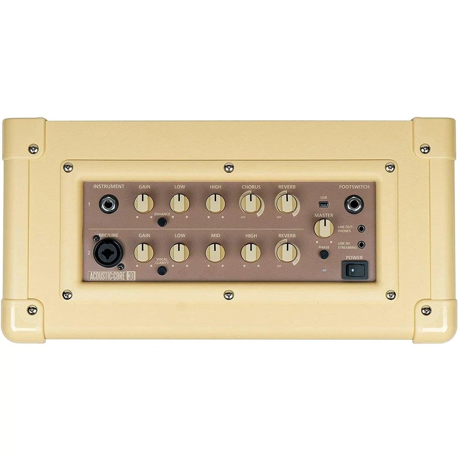 Blackstar BA187010 "Acoustic:Core 30 Watt Acoustic Amp 2 X 5"" Speaker Beige Finish" - MusicMajlis
