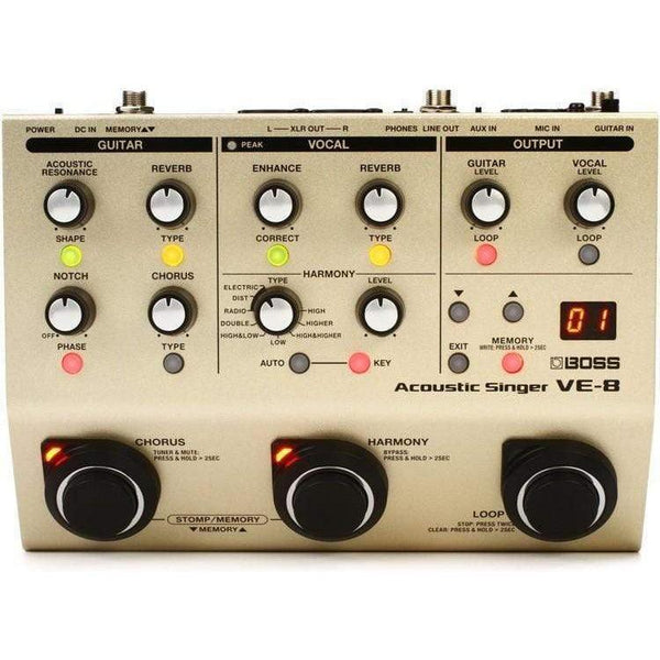 Boss VE-8 Acoustic Singer Pedal - MusicMajlis