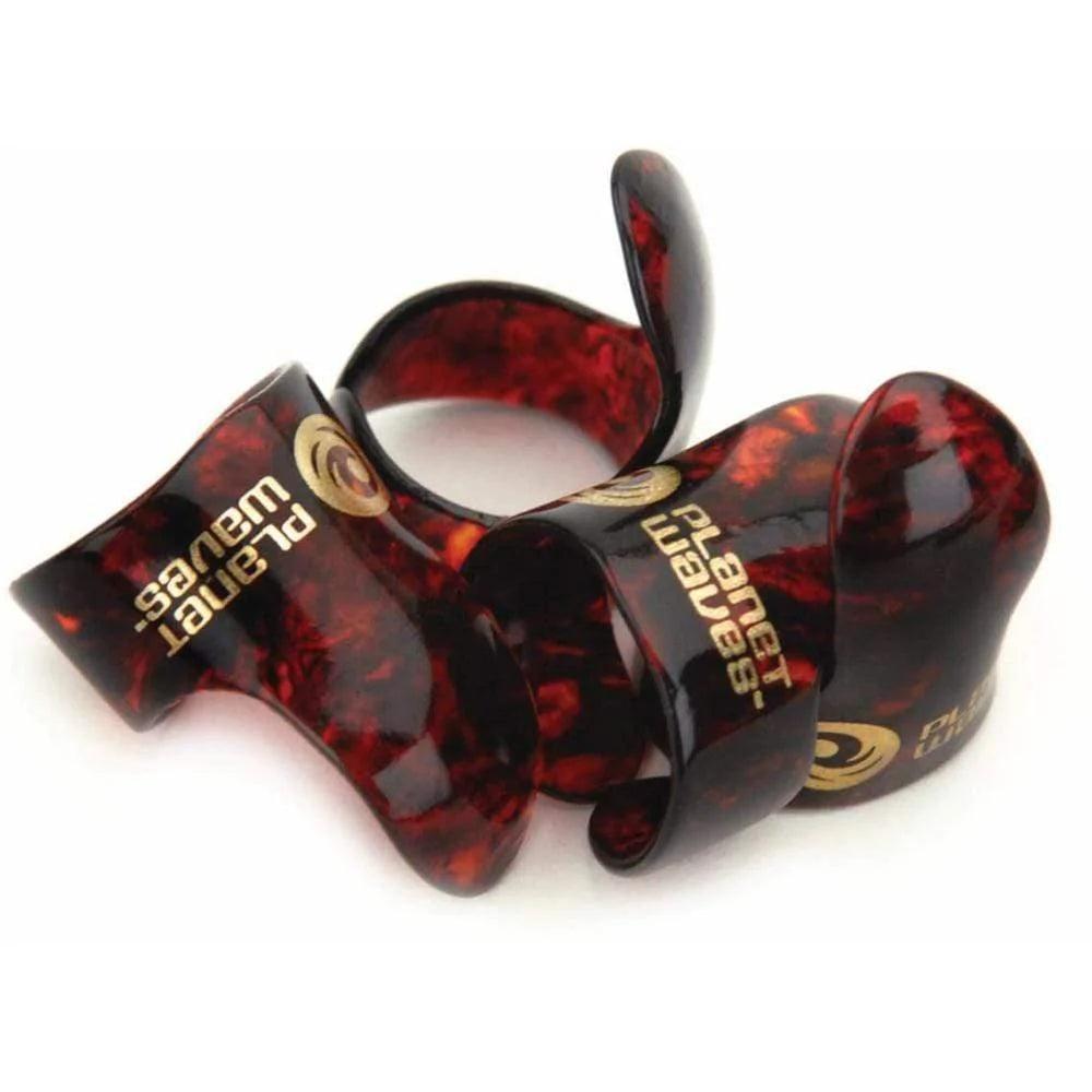 D'Addario 4CSH4-5 Planet Waves 5 Finger Picks Shell Medium - MusicMajlis