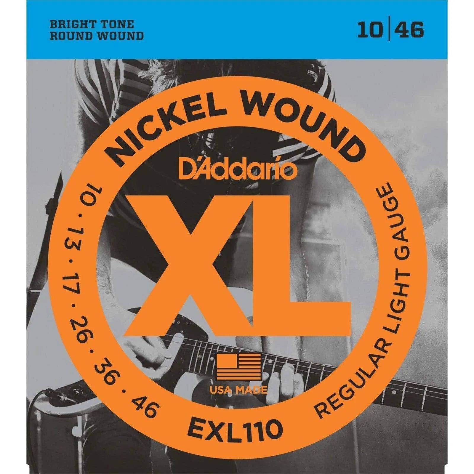D'Addario EXL110 Nickel Wound Electric Strings - MusicMajlis