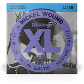 D'Addario EXL115 Nickel Wound Electric Strings - MusicMajlis