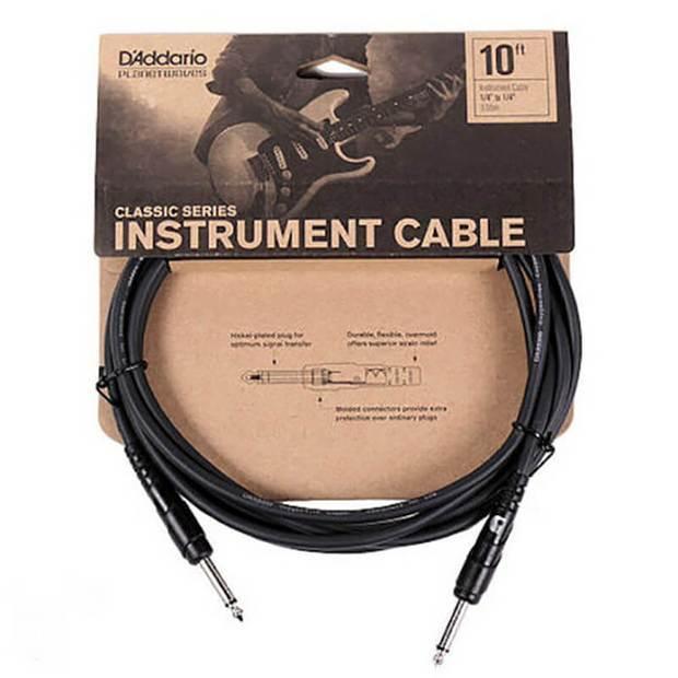 D'Addario PW-CGT-10 Classic Series 10'/3m Instrument Cable - MusicMajlis
