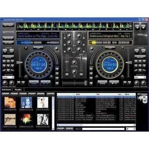 Gemini GROOVE Professional PC Mixing Software - MusicMajlis