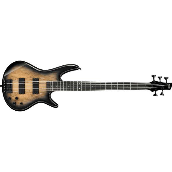 Ibanez Electric Bass Guitar 5 String GSR205SMNGT Natural Gray Burst - MusicMajlis