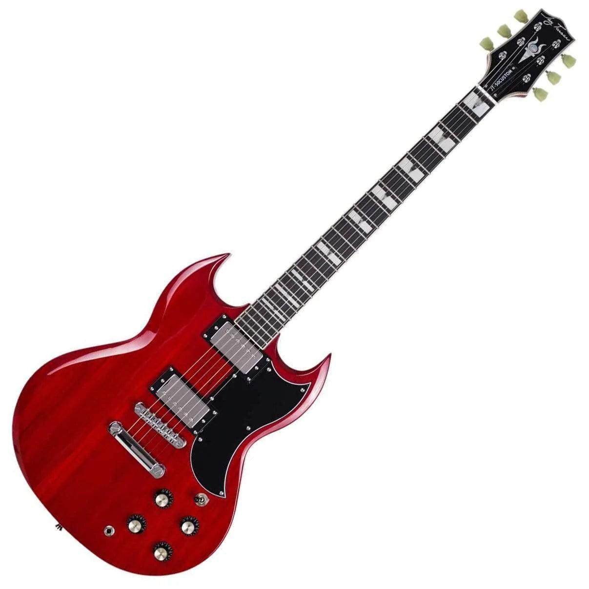 Jay Turser JT50CUSTOMTR Electric Guitar - Trans Red (Discontinued) - MusicMajlis