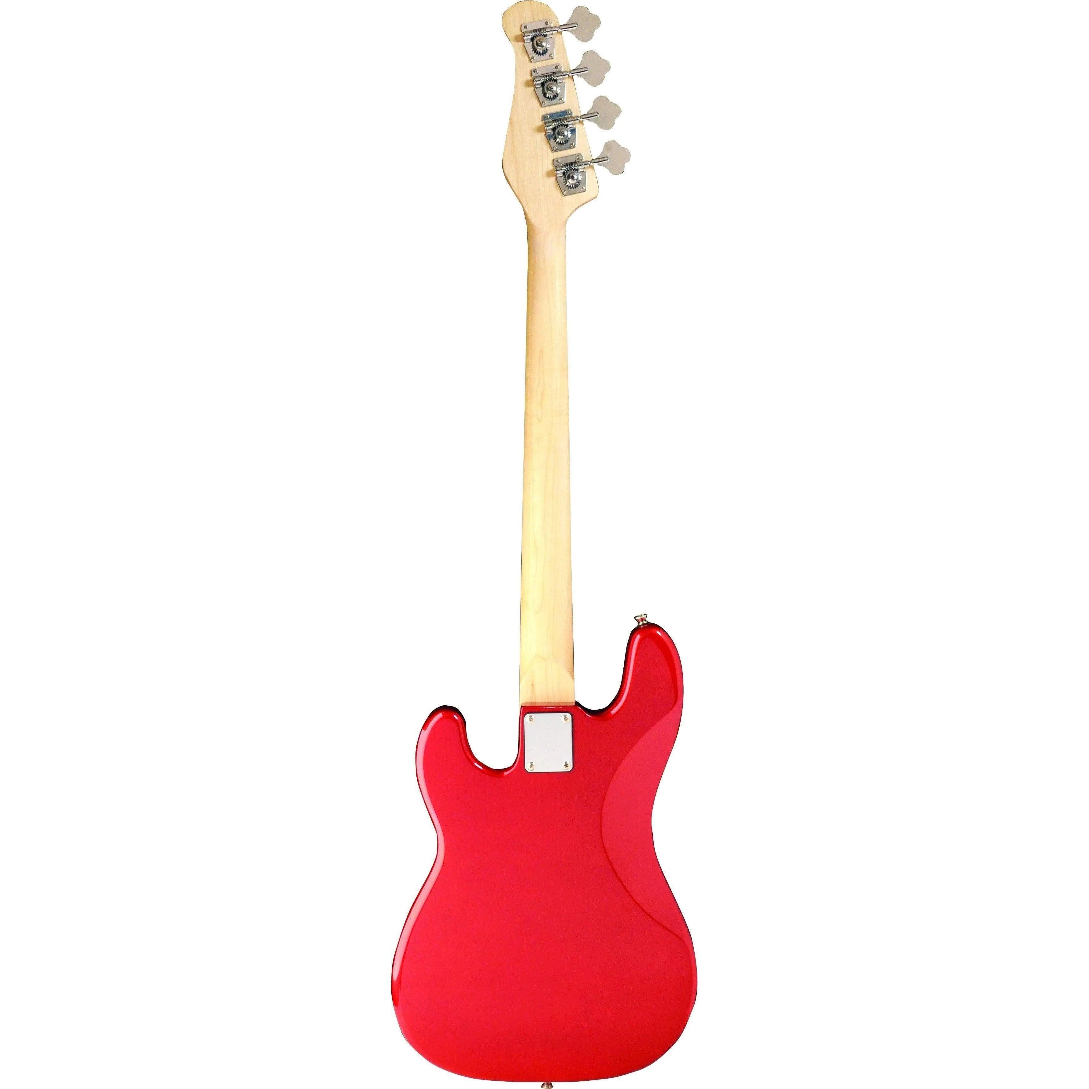 Jay Turser JTB400 MCAR 4-string Bass Guitar - Candy Apple Red (Display Piece) (Discontinued) - MusicMajlis