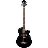 Oscar Schmidt OB100B Semi-Acoustic Bass - Black - MusicMajlis