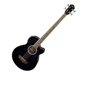 Oscar Schmidt OB100B Semi-Acoustic Bass - Black - MusicMajlis