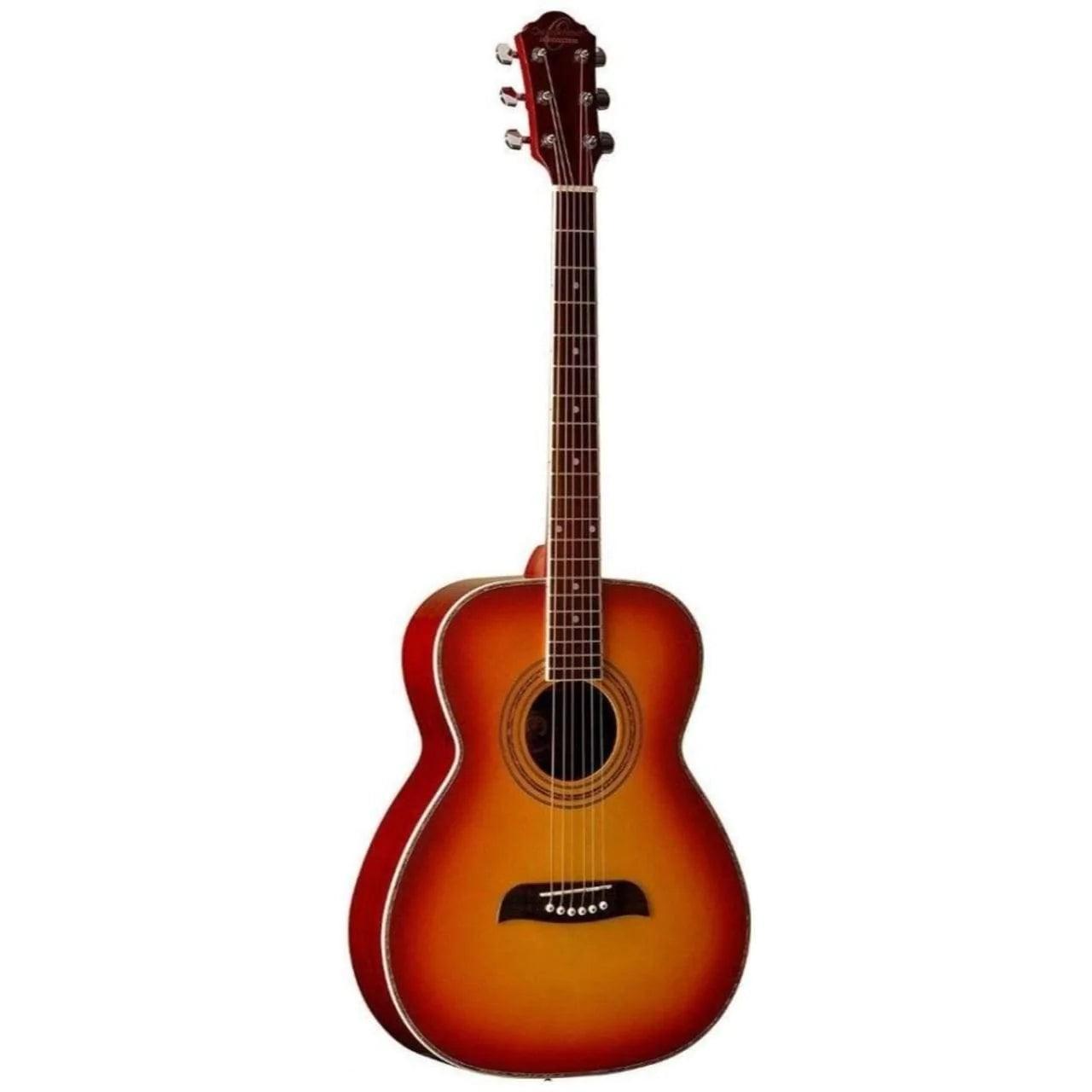 Oscar Schmidt OF2CS Folk Acoustic Guitar - Cherry Sunburst (Display Piece) - MusicMajlis