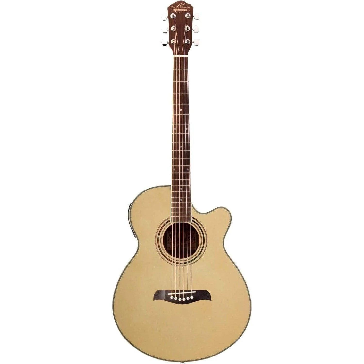 Oscar Schmidt OG10CEN Acoustic Guitar - Natural - MusicMajlis