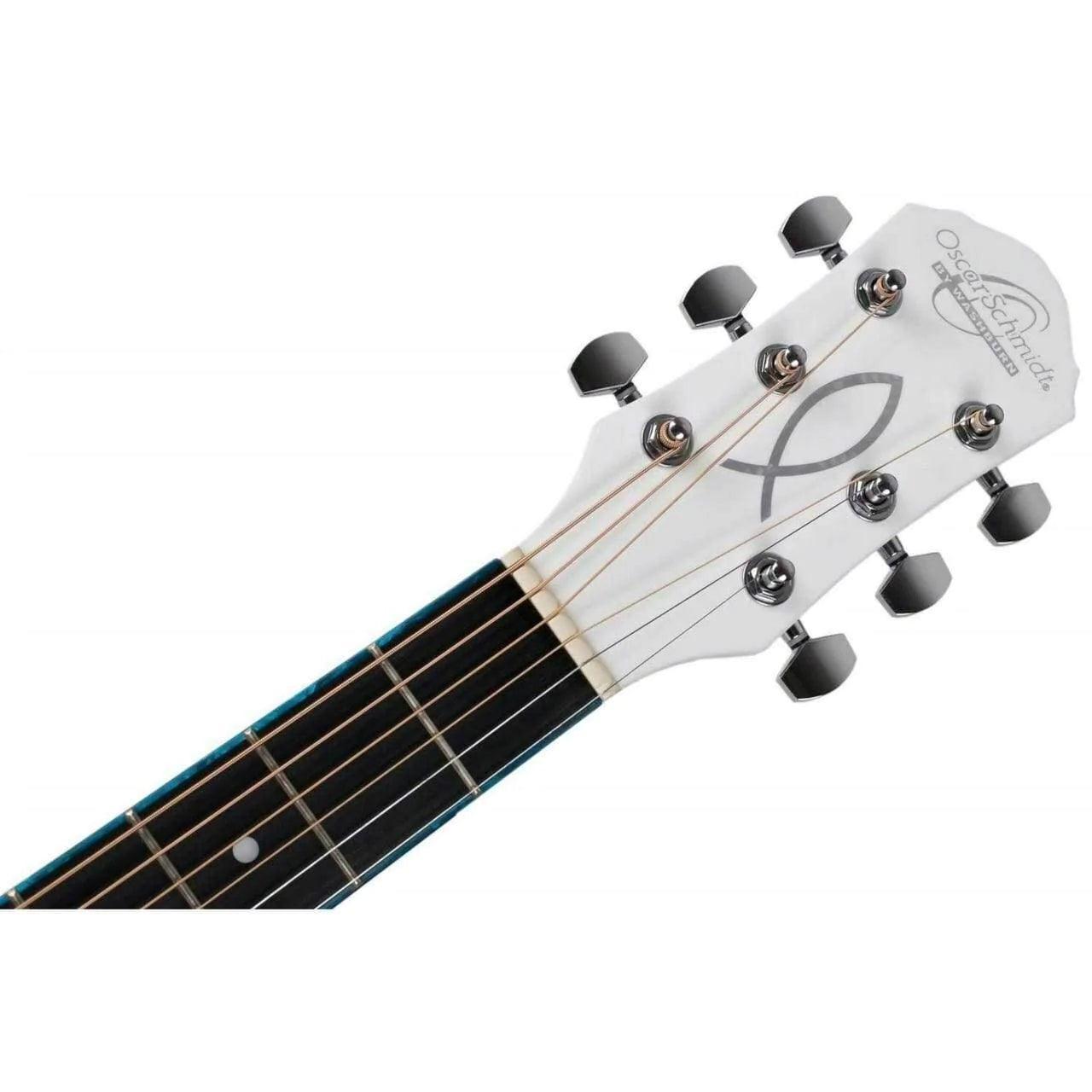 Oscar Schmidt OG10CEWH Acoustic Guitar - White (Display Piece) (Discontinued) - MusicMajlis