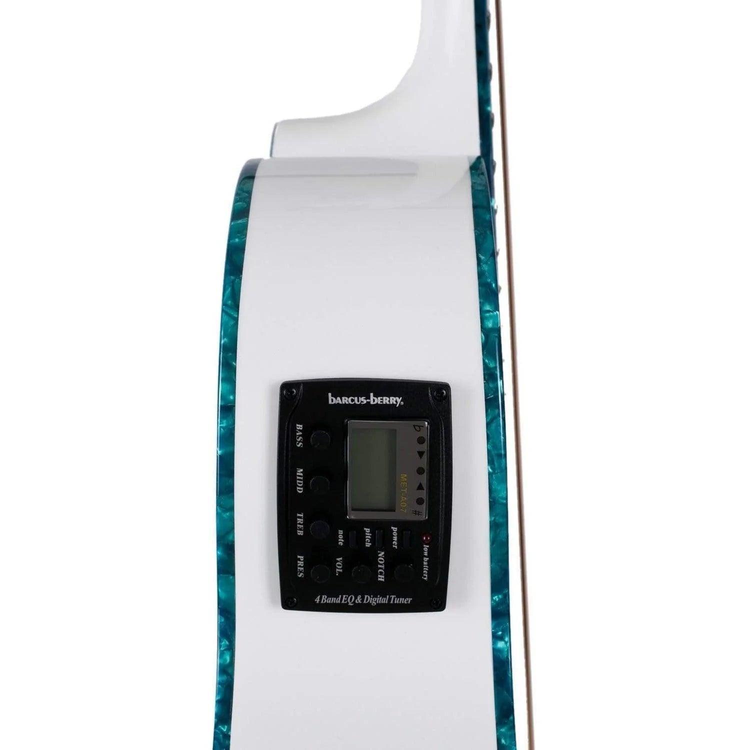 Oscar Schmidt OG10CEWH Acoustic Guitar - White (Display Piece) (Discontinued) - MusicMajlis