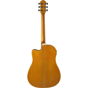 Oscar Schmidt OG2CEFYS Semi-Acoustic Guitar - Flame Yellow Sunburst - MusicMajlis
