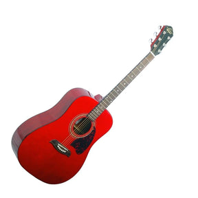 Oscar Schmidt OG2CETR Acoustic Guitar - Trans Red (Discontinued) - MusicMajlis