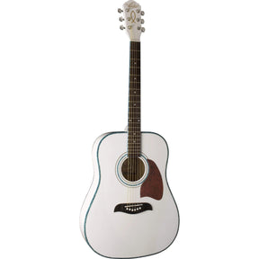 Oscar Schmidt OG2WH Acoustic Guitar - White - MusicMajlis
