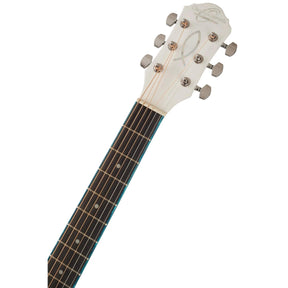 Oscar Schmidt OG2WH Acoustic Guitar - White - MusicMajlis