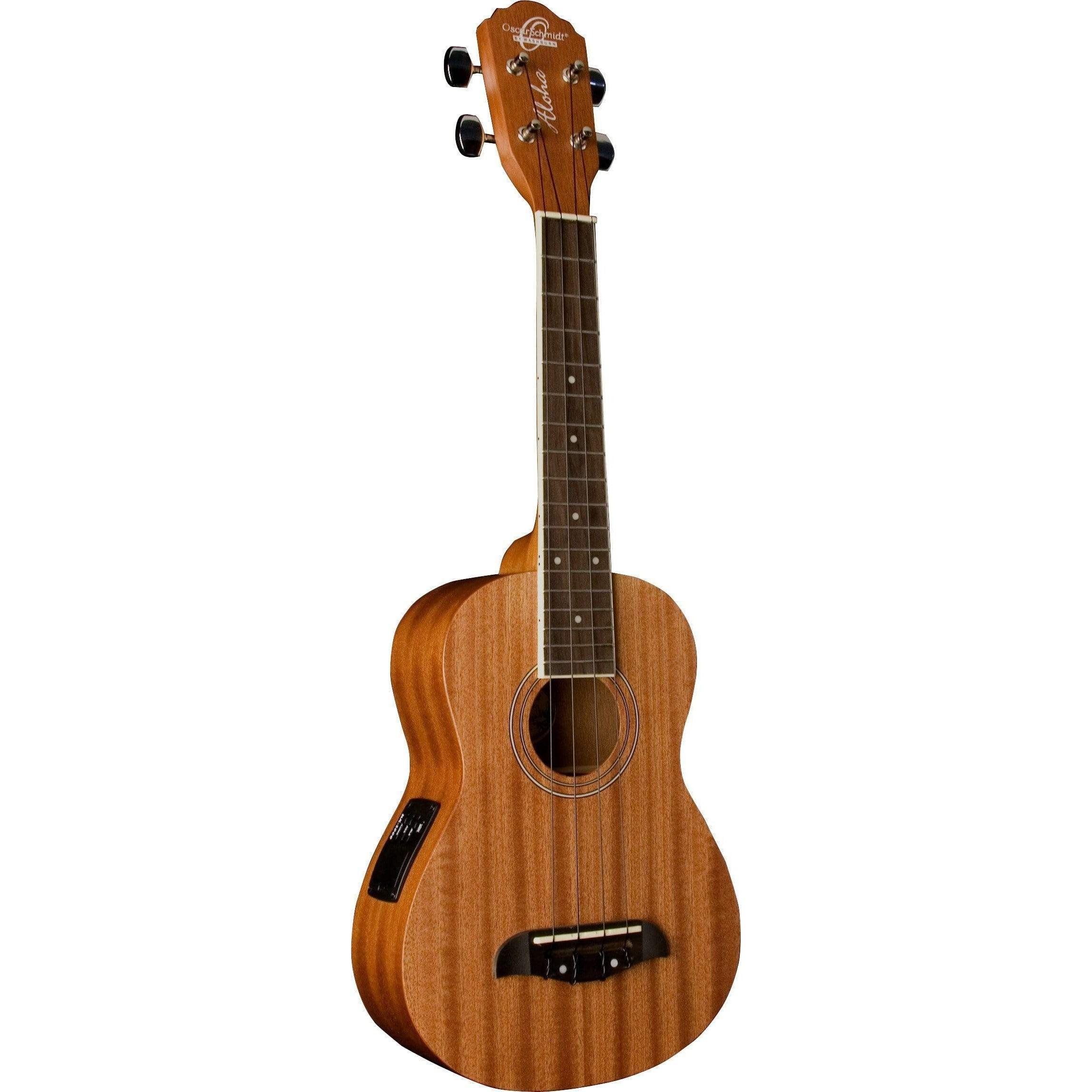 Oscar Schmidt OU2E Acoustic-Electric Concert Ukulele - Natural Satin - MusicMajlis