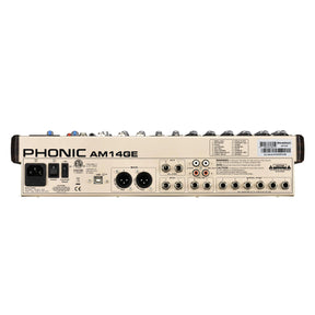 Phonic AM14GE Mixer w/ DFX/BT/TF Recorder/USB - MusicMajlis