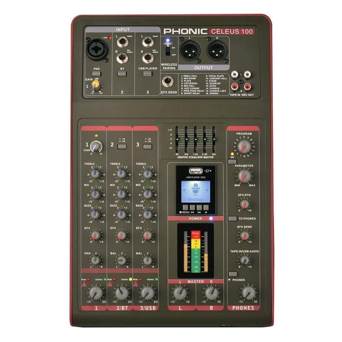 Phonic Celeus 100 Analog Mixer - MusicMajlis